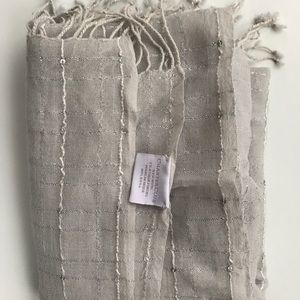 Charter Club silver sequin pashmina